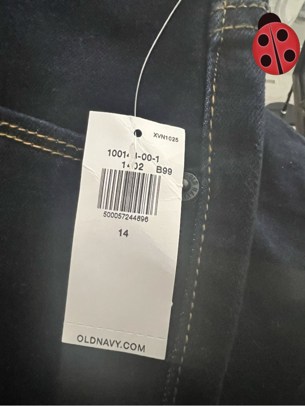 Old Navy Women’s Dark Blue Stretch Ankle Jeans 14 NWT - Picture 3 of 4